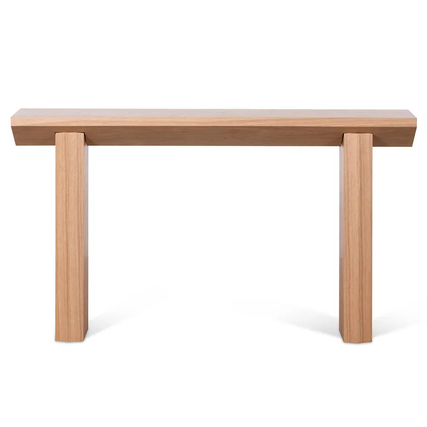 1.4m Oak Console Table - Natural