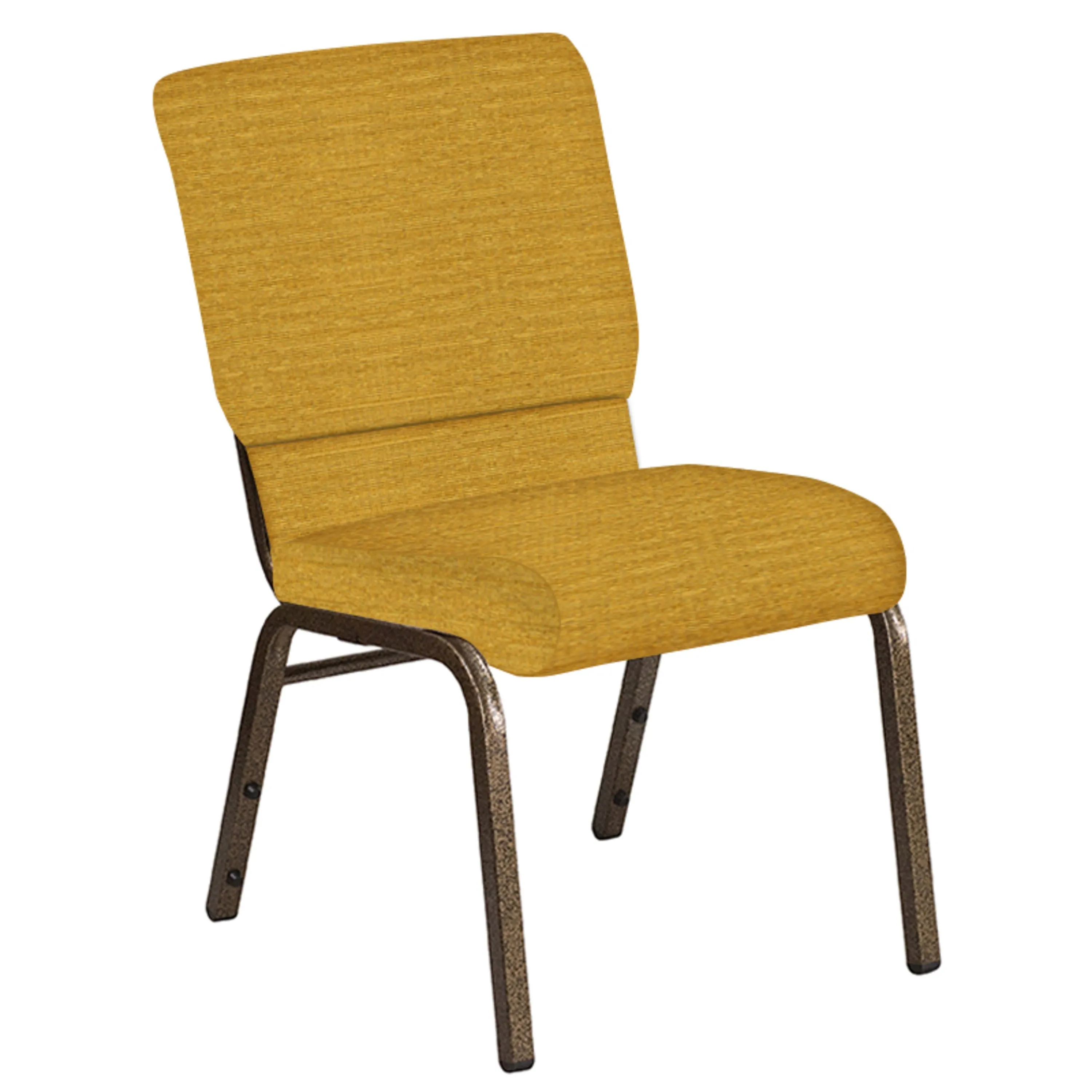 18.5''W Church Chair in Highlands Fabric - Gold Vein Frame