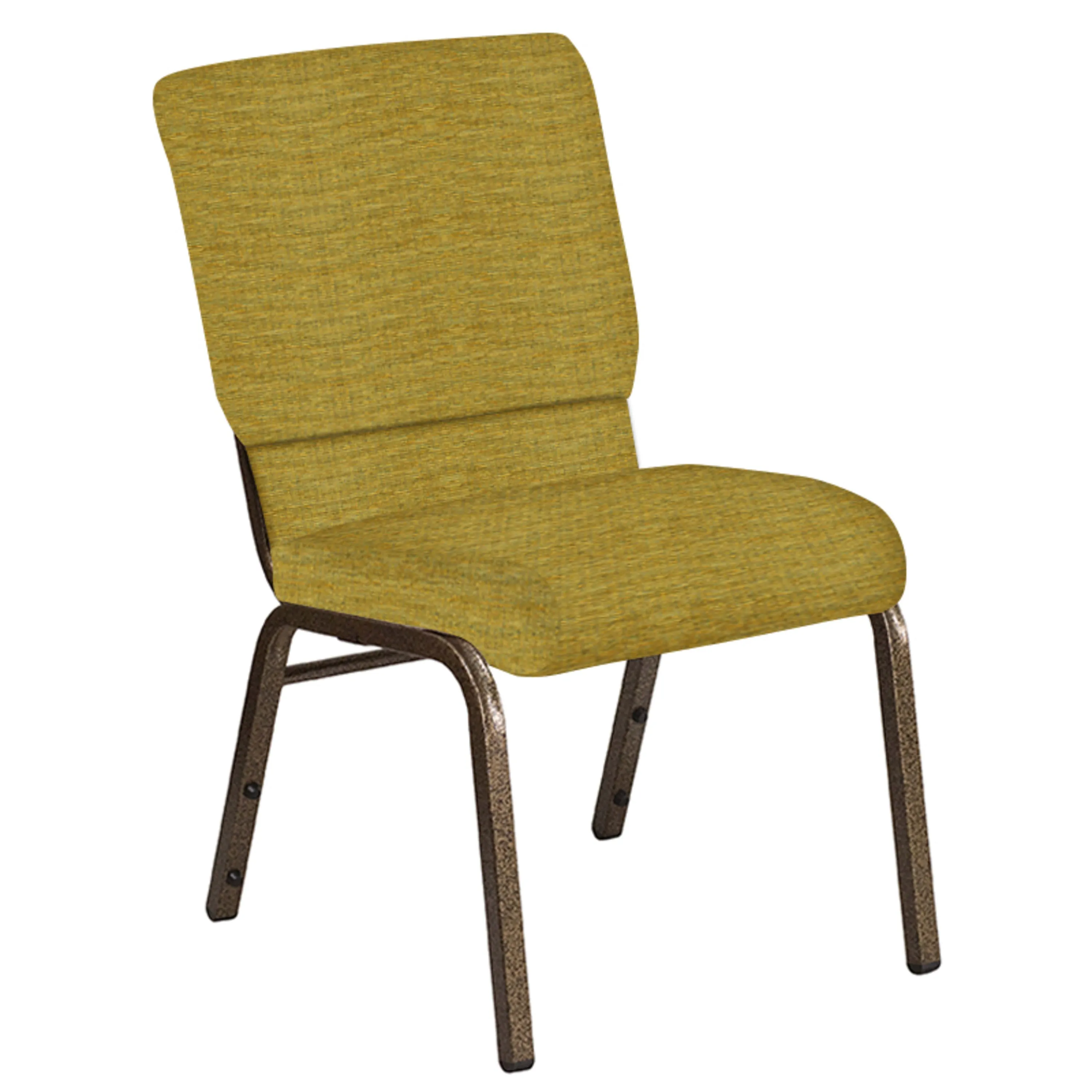 18.5''W Church Chair in Highlands Fabric - Gold Vein Frame