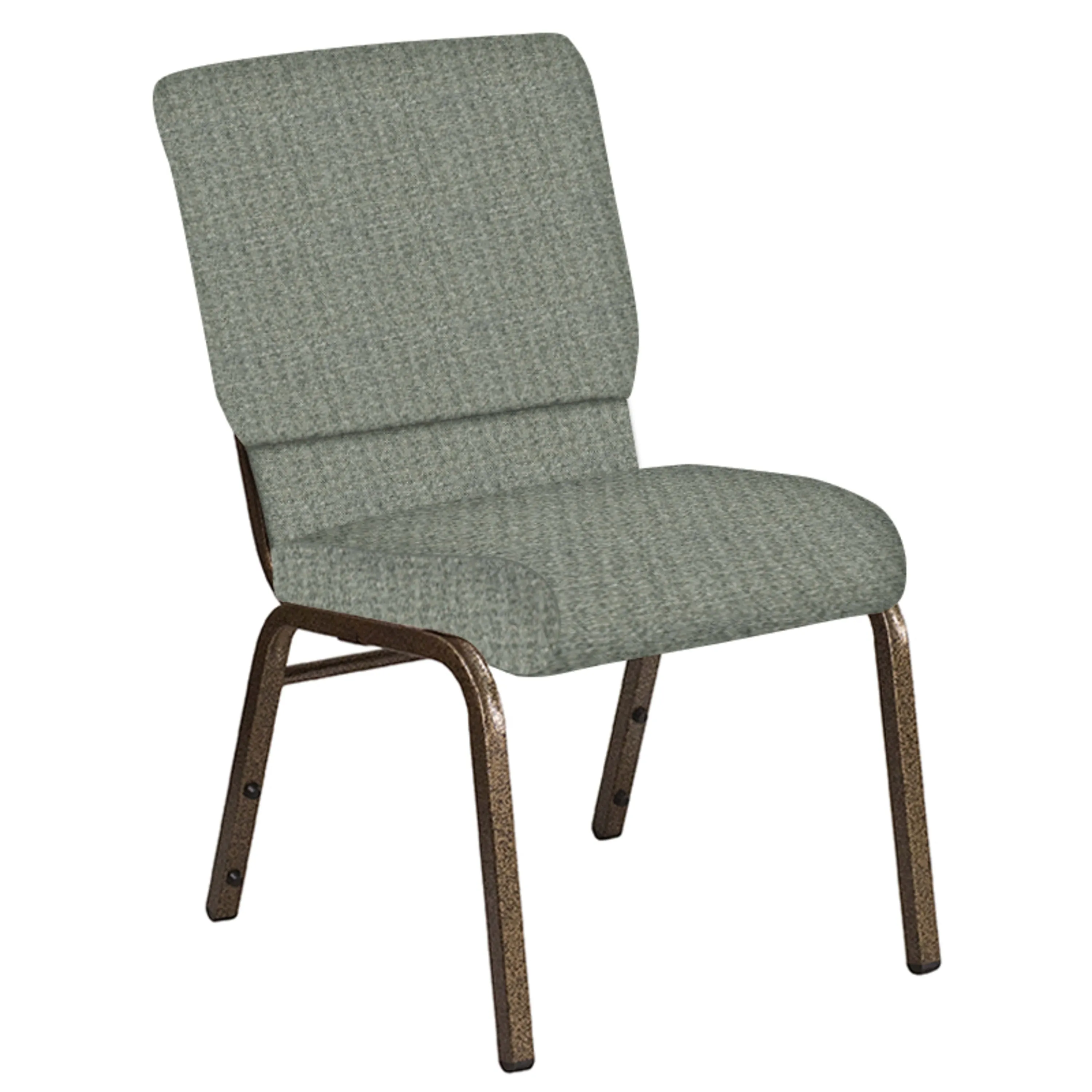 18.5''W Church Chair in Interweave Fabric - Gold Vein Frame