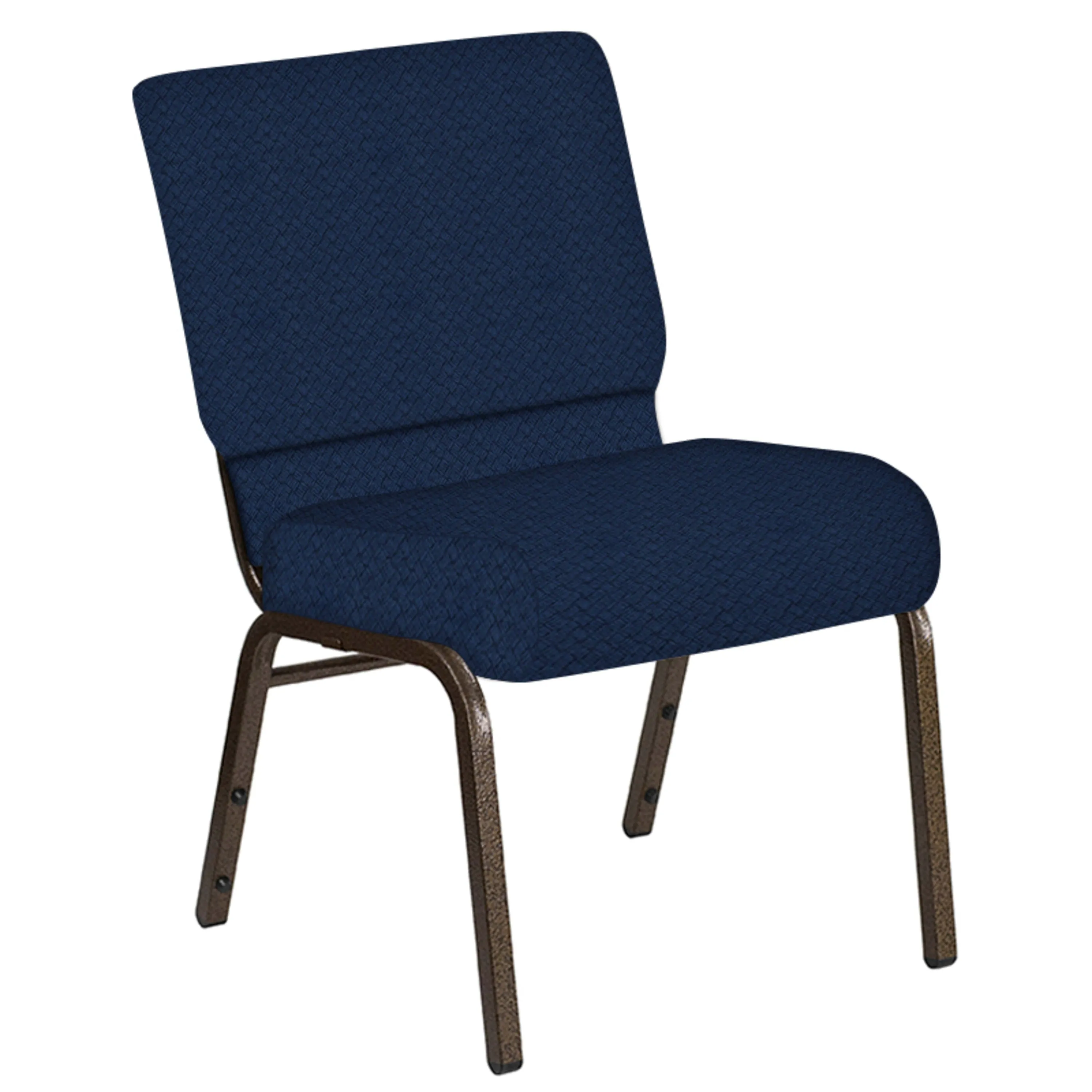 21''W Church Chair in Fiji Fabric - Gold Vein Frame