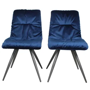 Addison Velvet Chair - Set of 2 Chairs