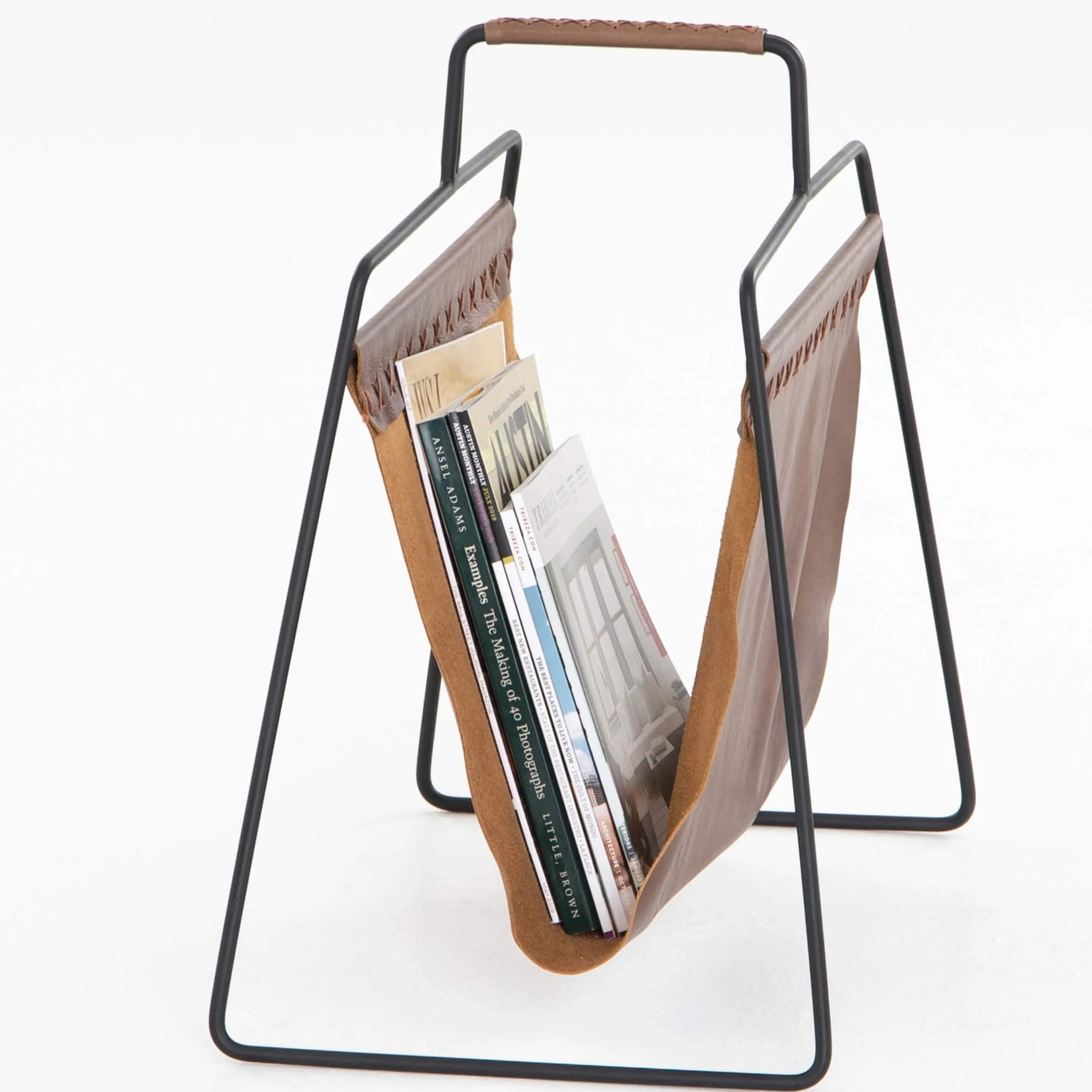 Aesop Magazine Rack, Patina Brown