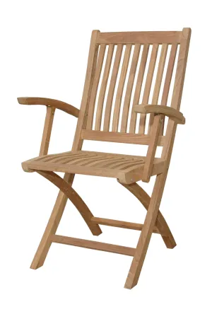 Anderson Teak CHF-105 Tropico Folding Armchair, Set of 2