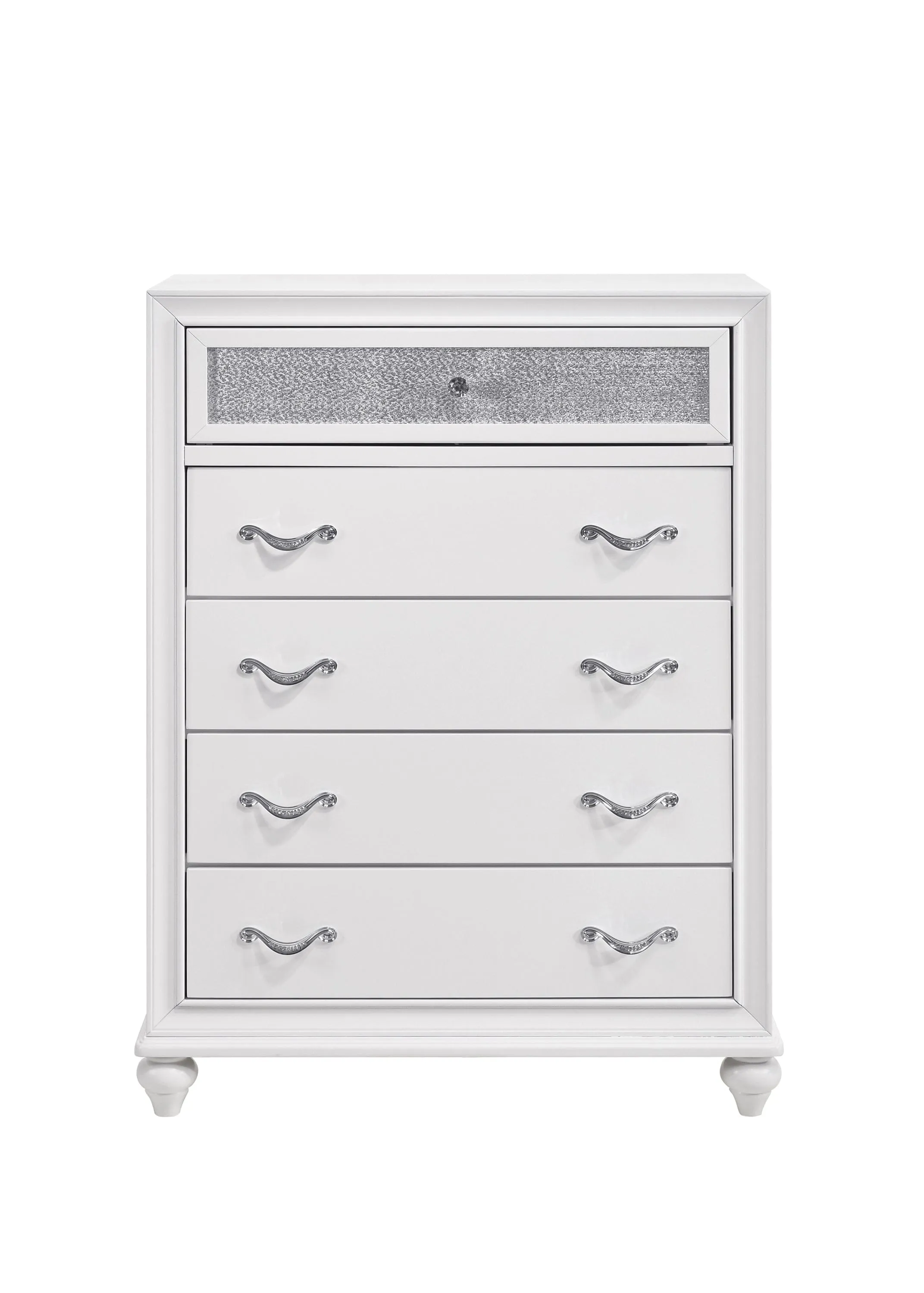 Barzini 5-Drawer Chest White - 205895