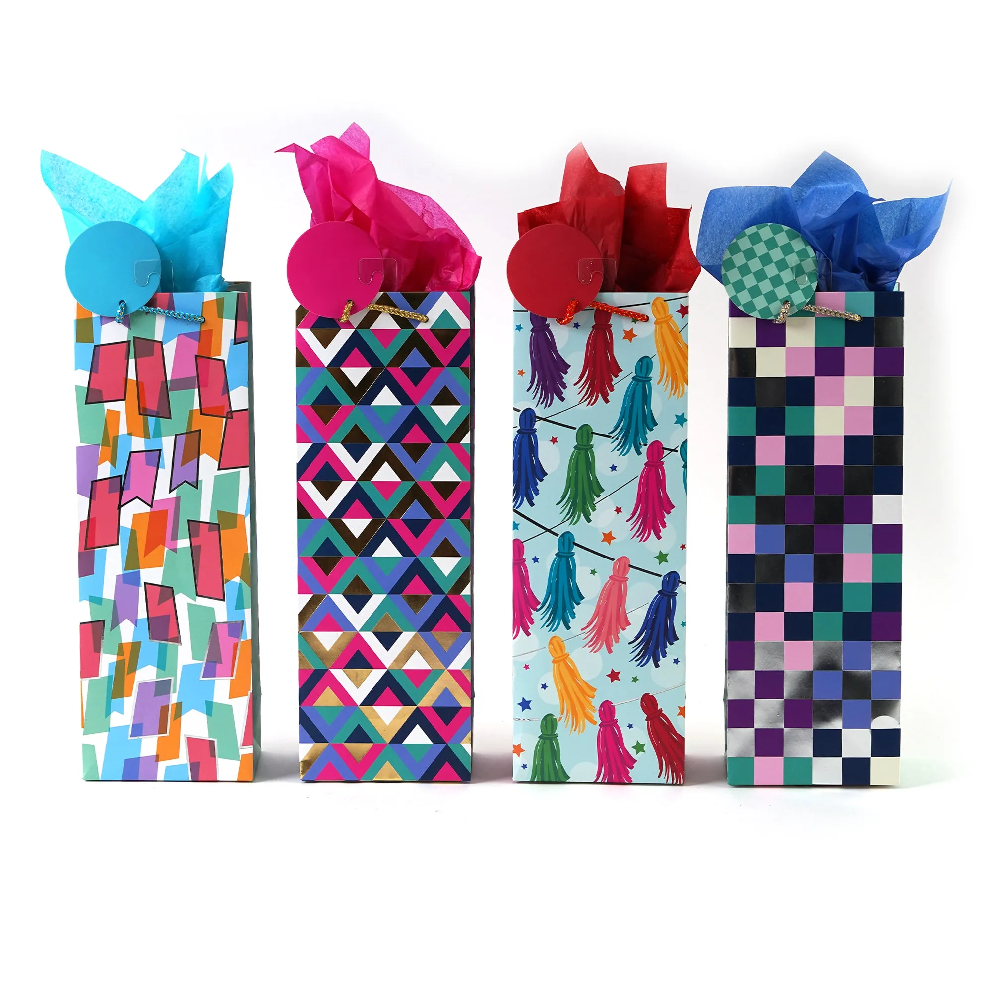 Bottle Geo Party Hot Stamp Bag, 4 Designs