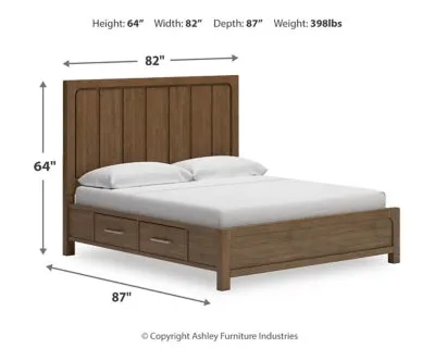 Cabalynn King Panel Bed With Storage