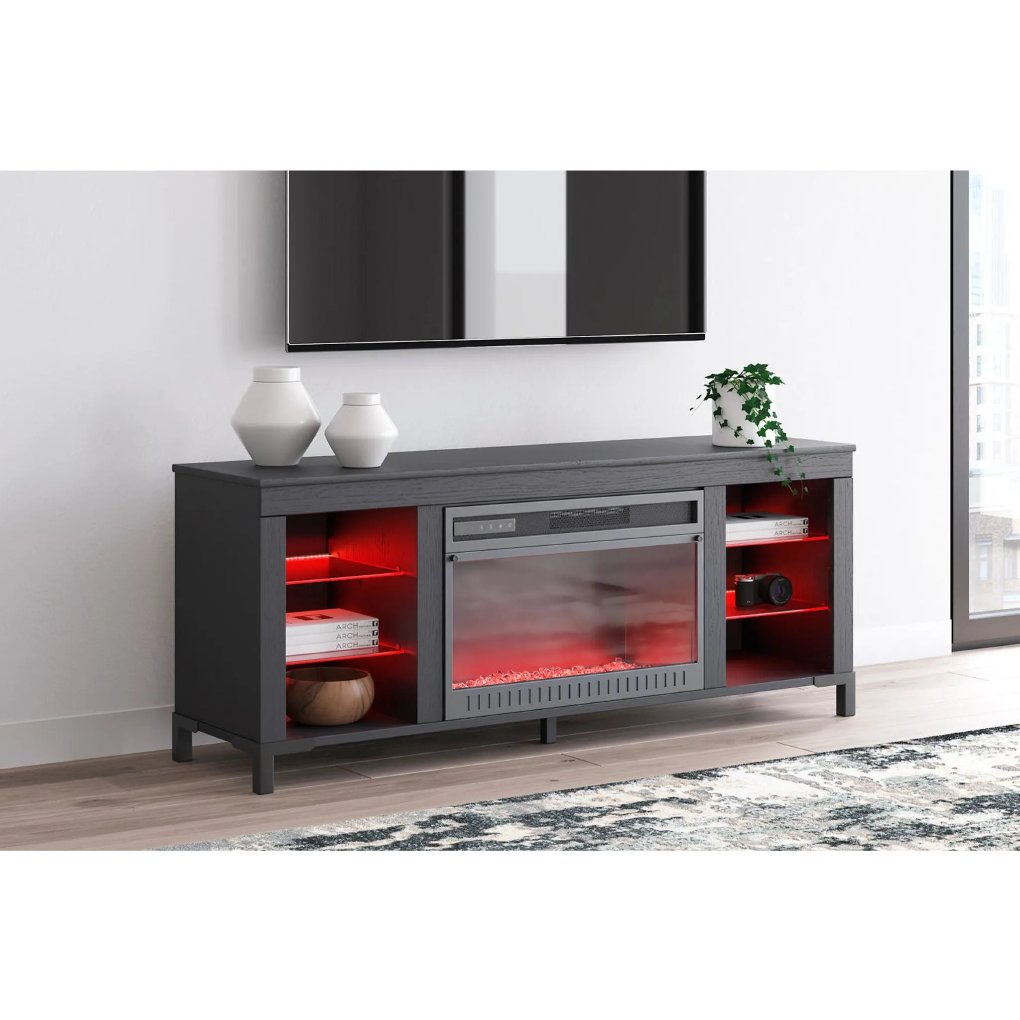 Cayberry TV Stand with Fireplace