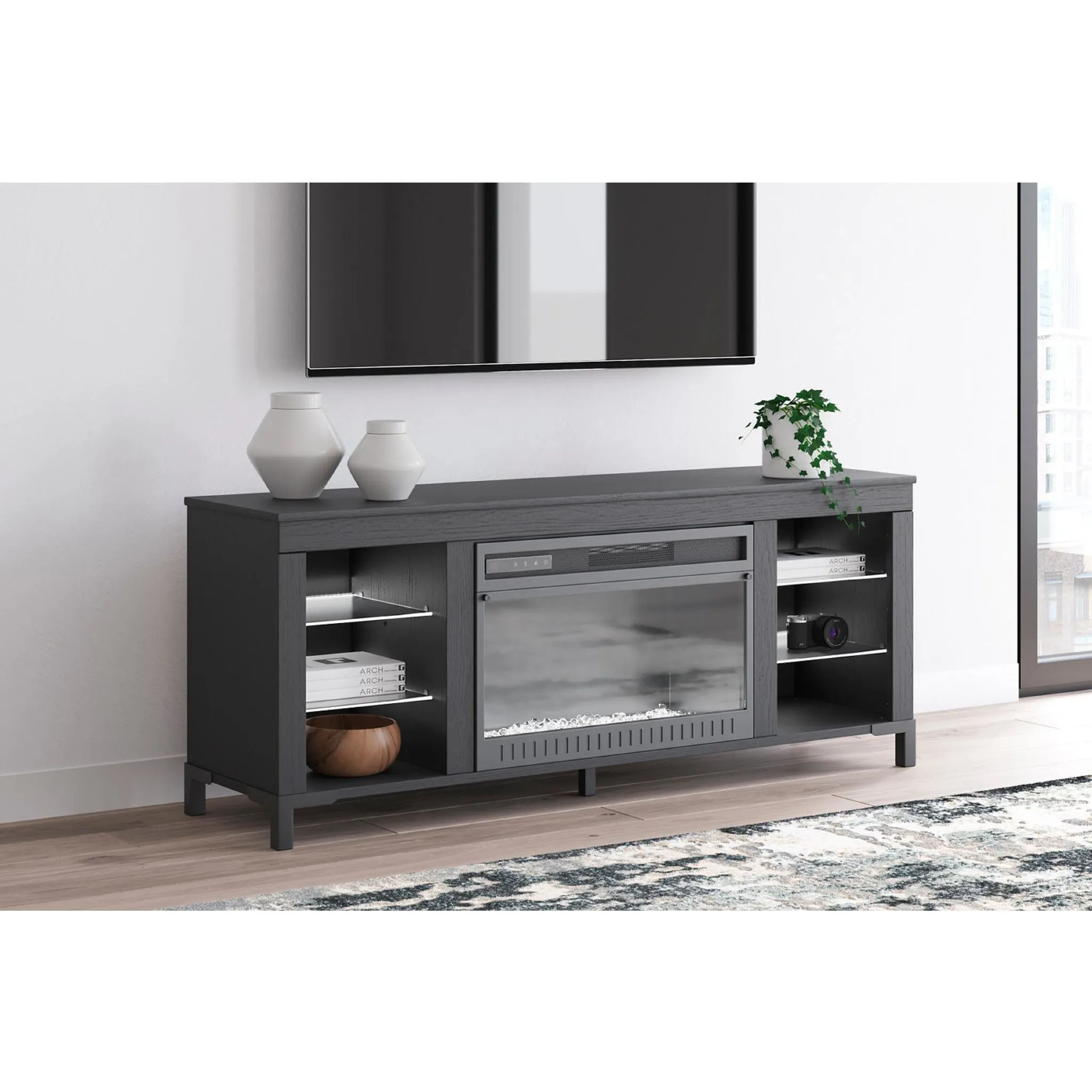 Cayberry TV Stand with Fireplace