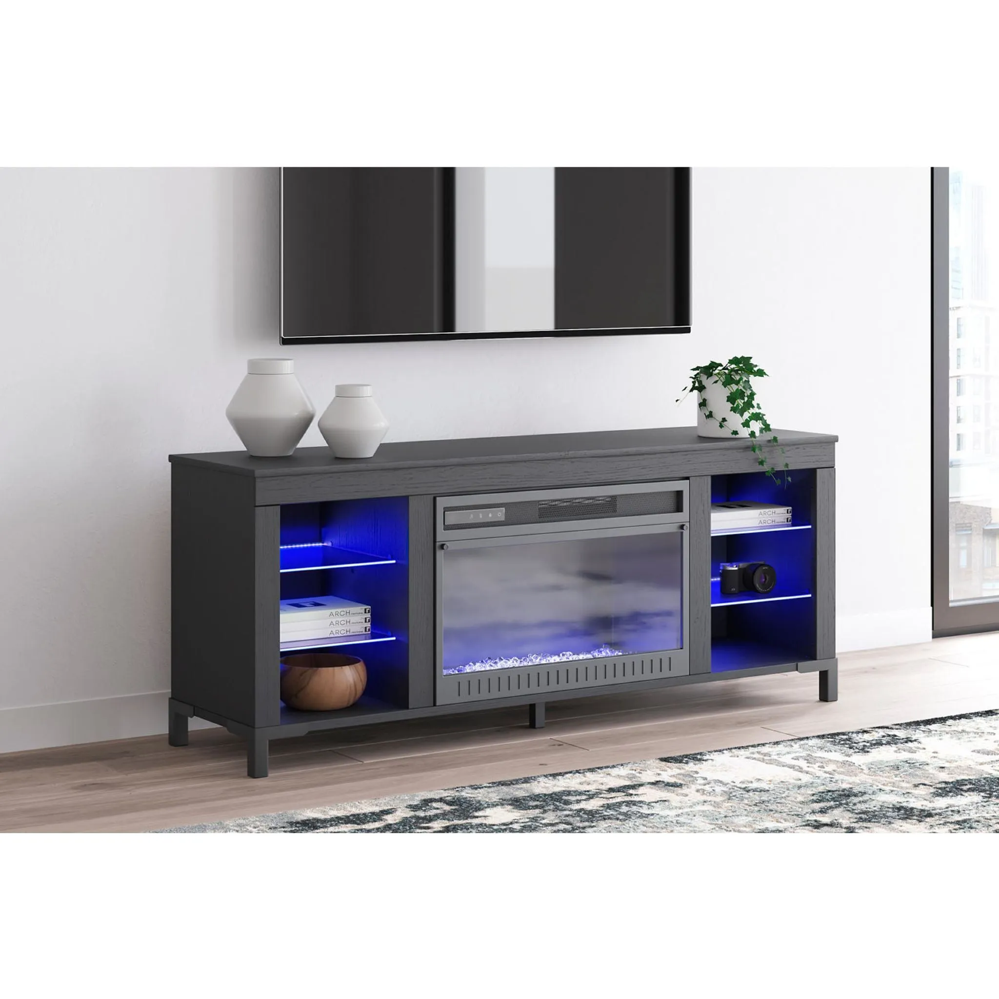 Cayberry TV Stand with Fireplace