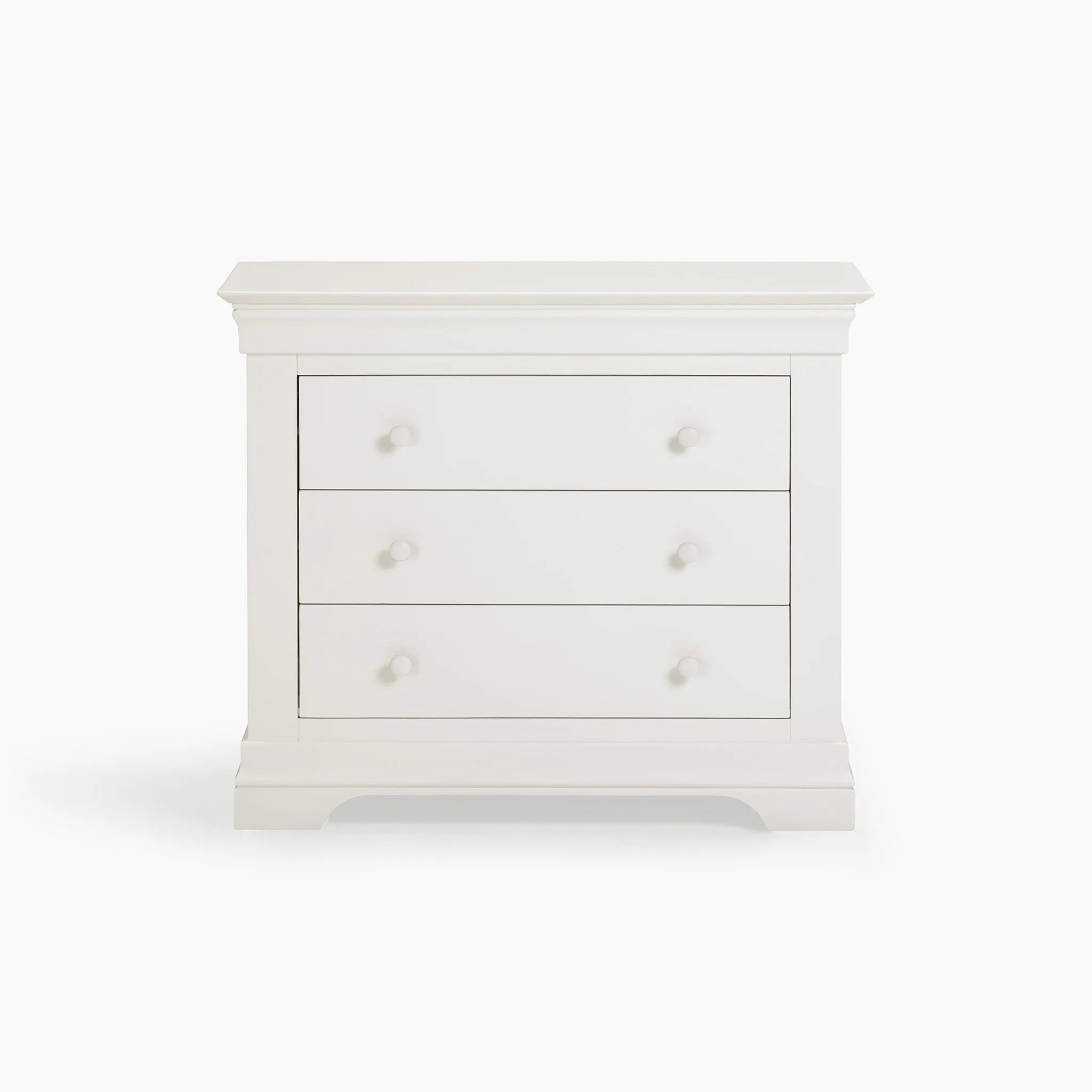 Chalbury 3 Drawer Chest in Warm White