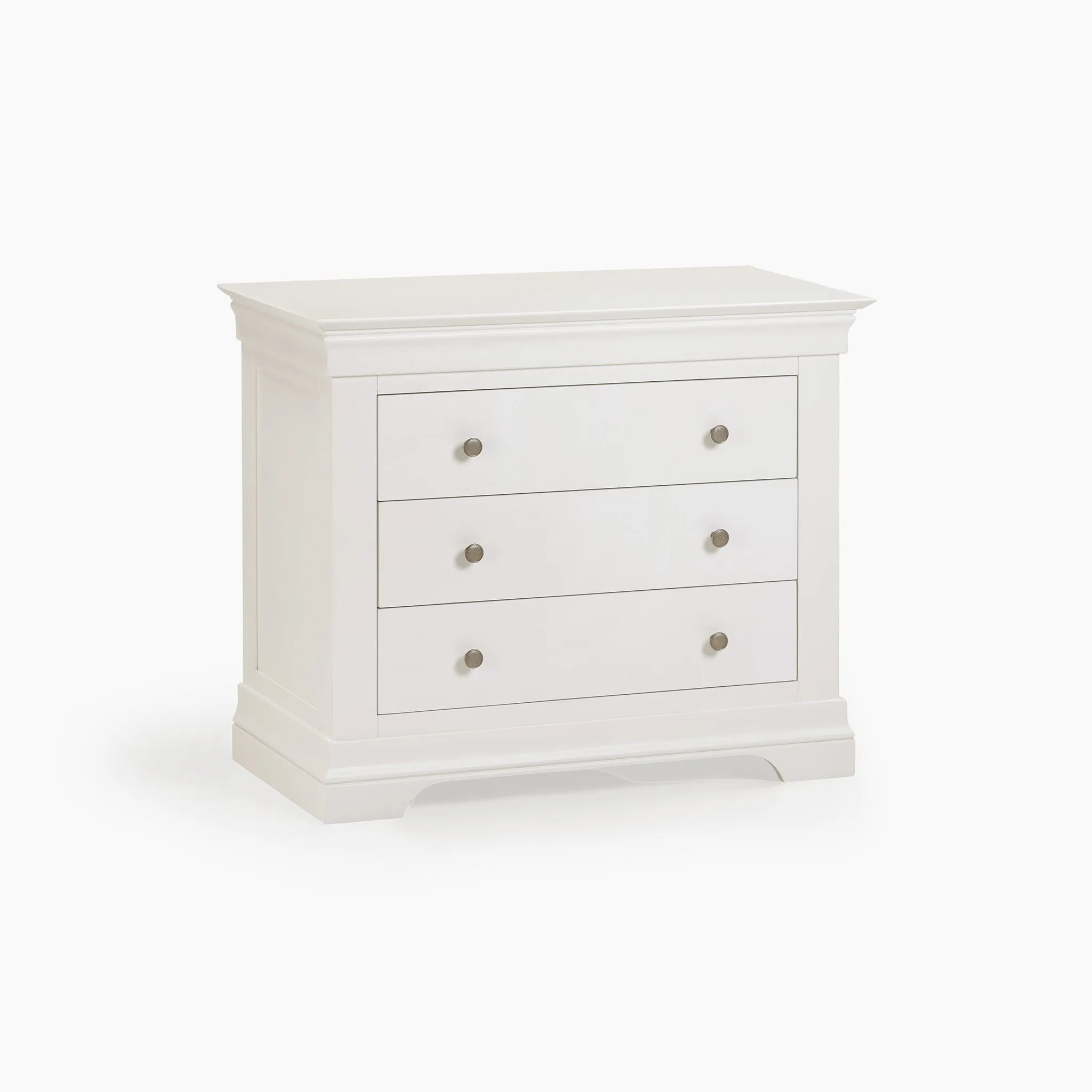 Chalbury 3 Drawer Chest in Warm White