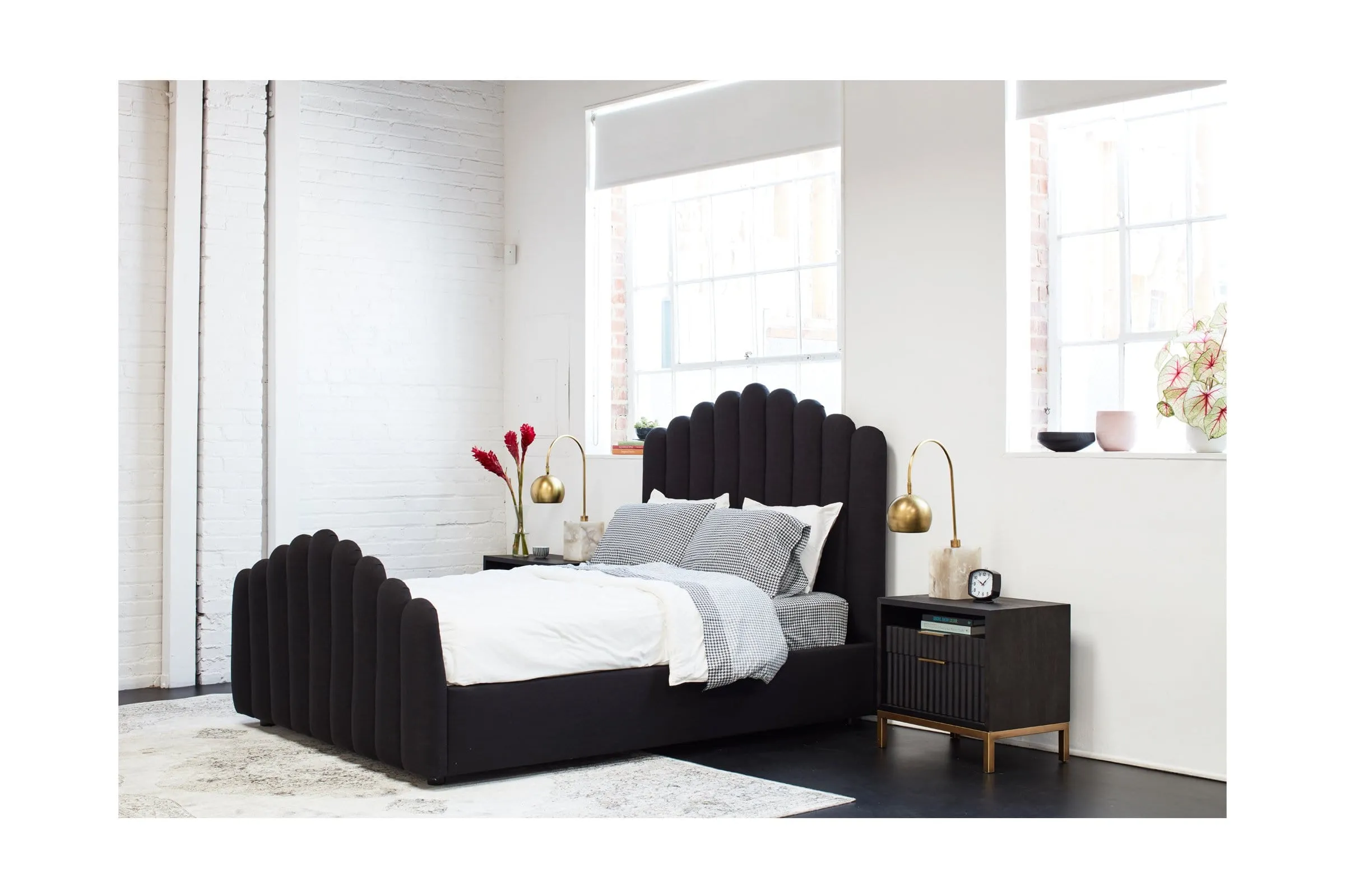 Coco Upholstered Bed :: Size: California King