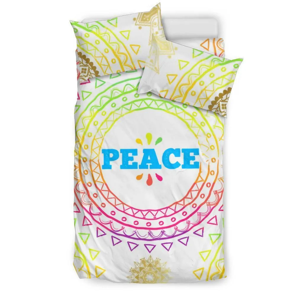 Colorful Peace Bedding Set