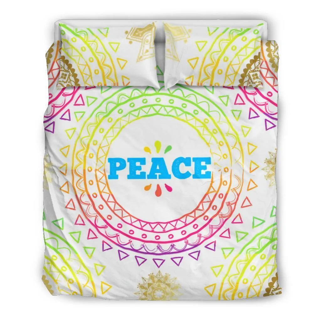 Colorful Peace Bedding Set