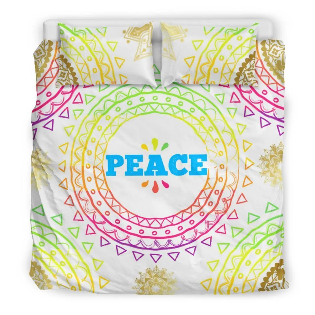 Colorful Peace Bedding Set