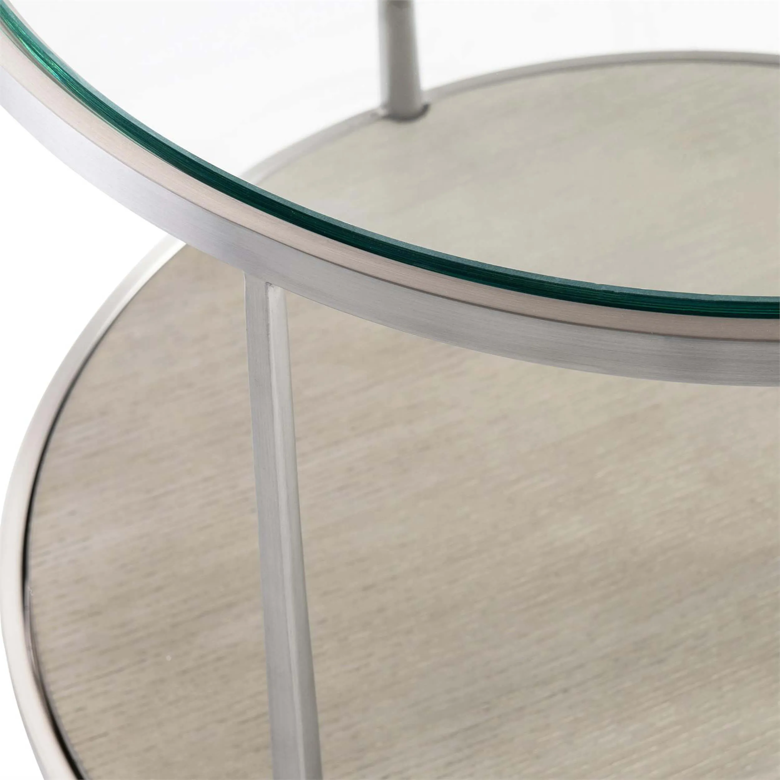 Cornelia Round Side Table, Nebbia