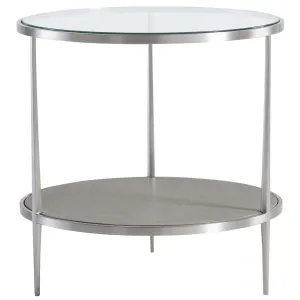 Cornelia Round Side Table, Nebbia