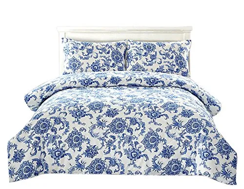 Couture Home Collection - Floral Dream 100% Cotton 3pc Comforter Set