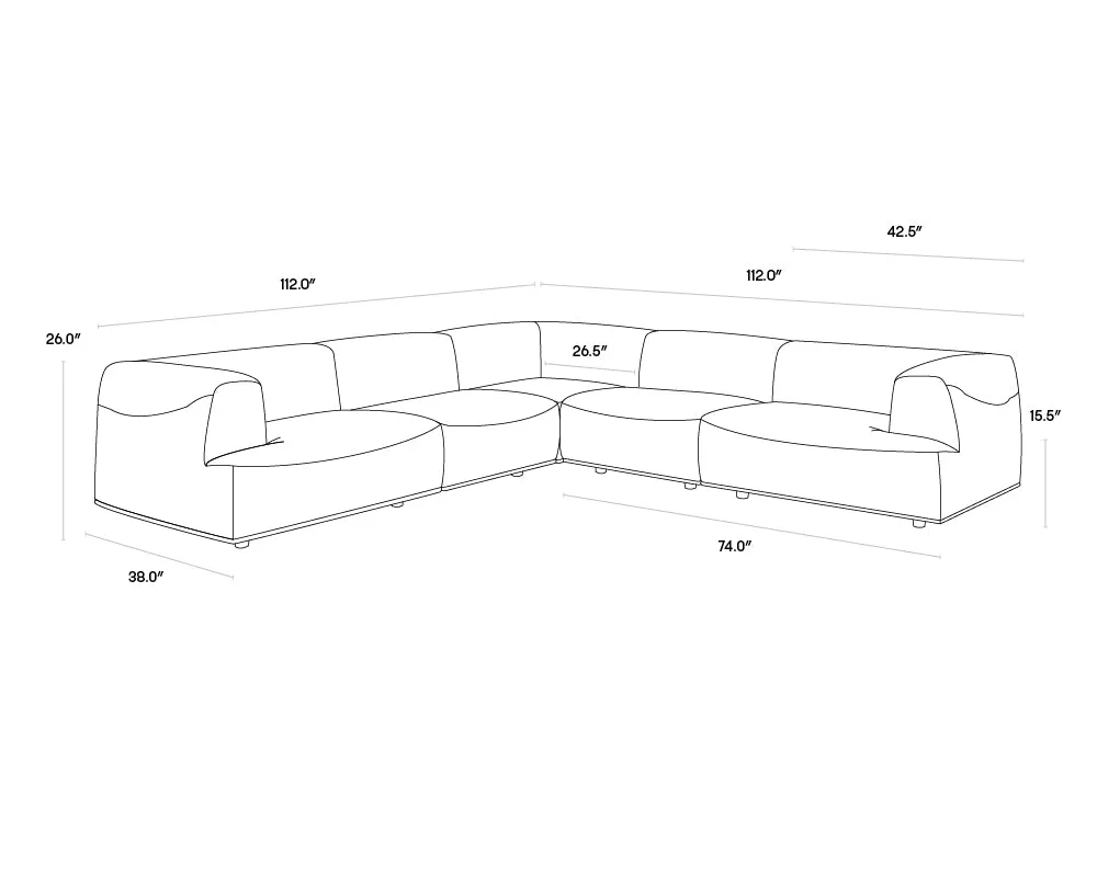 Darren Modular - Left Armchair