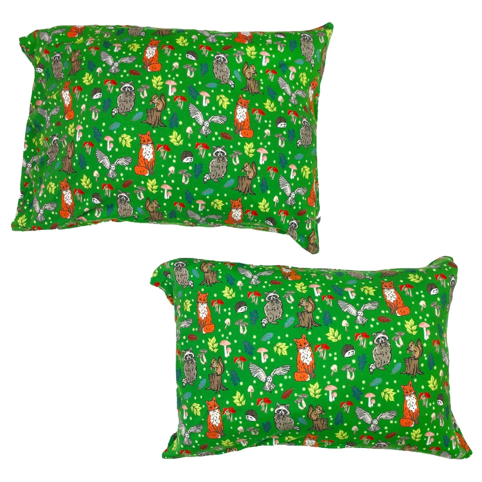 Enchanted Forest Woodland Animals 2-pack Standard Pillow Case