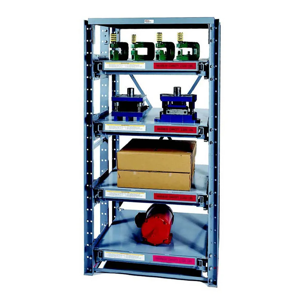 Expandable Roll-Out Shelf Rack - 2000 lbs per Shelf, Easy Access