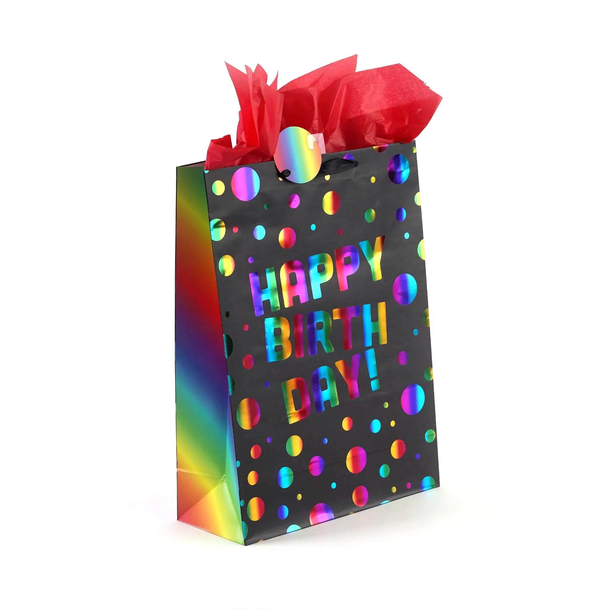 Extra Large Birthday Rainbow Love Hot Stamp Bag, 4 Designs