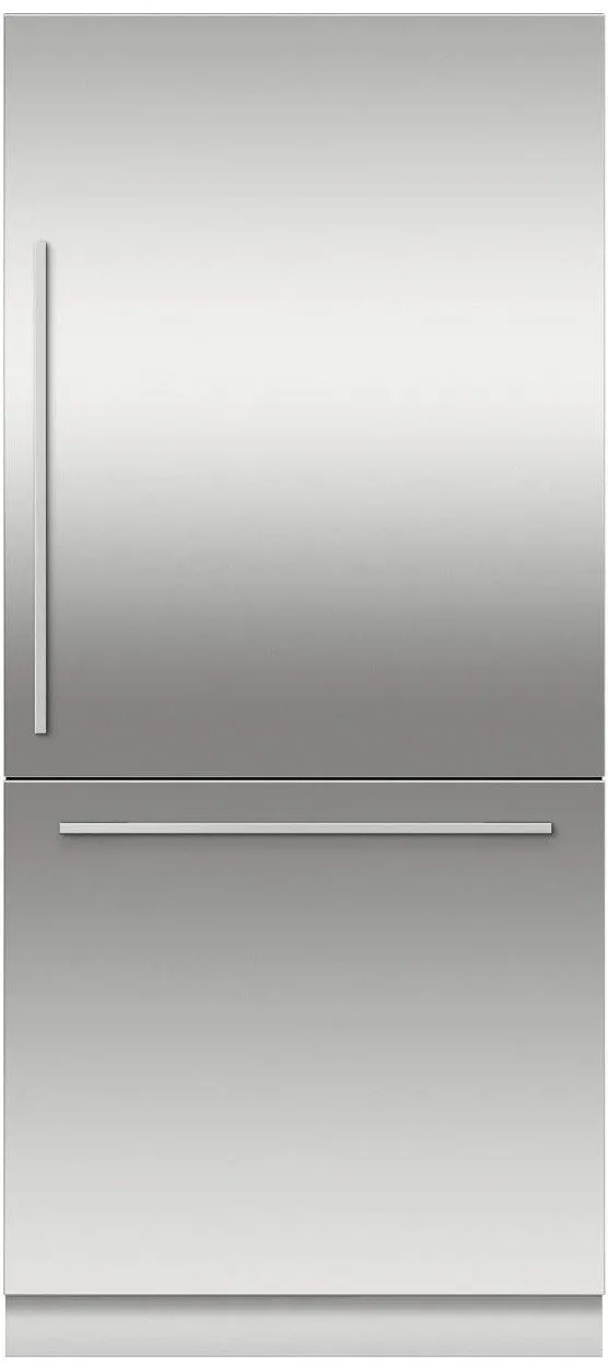 Fisher & Paykel RS36W80RJ 36 Inch Bottom-Freezer Refrigerator with 16.8 cu. ft. Capacity, SpillSafe Glass Shelves, Adjustable Door Bins, 2 Produce Drawers, Deli Drawer, ActiveSmart Technology: Right Hinge, Stainless Steel Panel Sold Separately