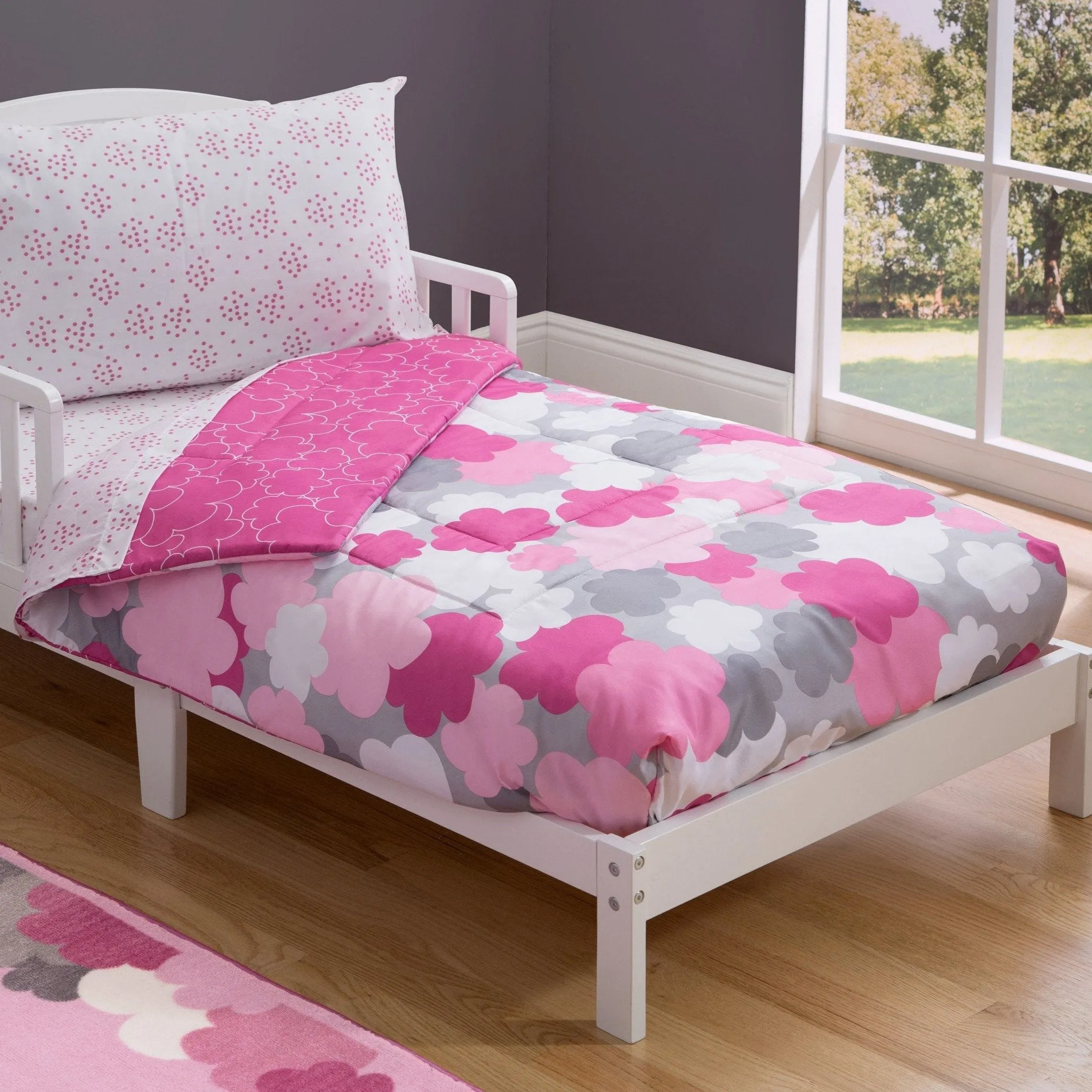 Girls 4-Piece Toddler Bedding Set