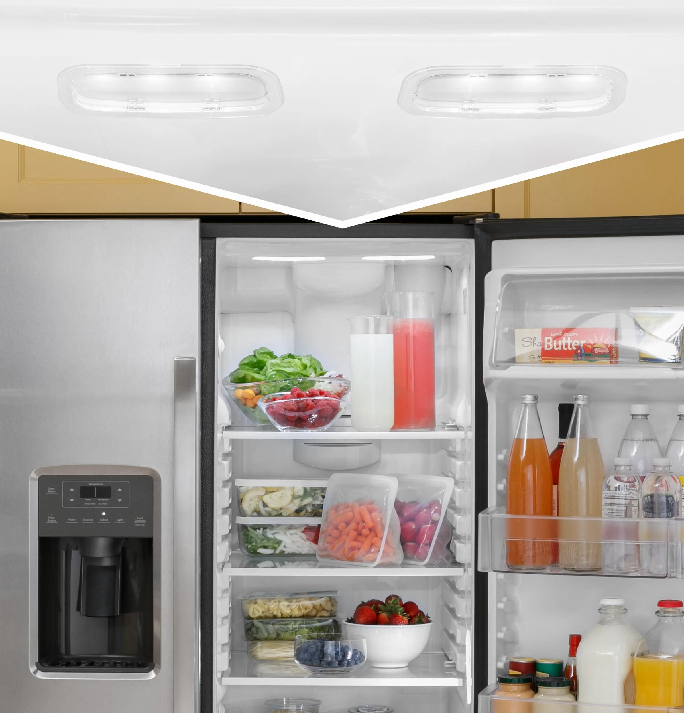 GSE23GGPBB GE® ENERGY STAR® 23.0 Cu. Ft. Side-By-Side Refrigerator