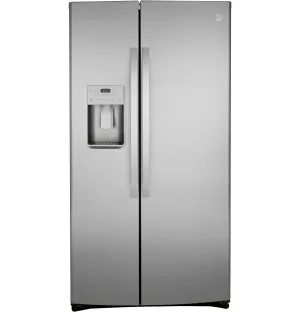 GSS25IYNFS GE® 25.1 Cu. Ft. Fingerprint Resistant Side-By-Side Refrigerator