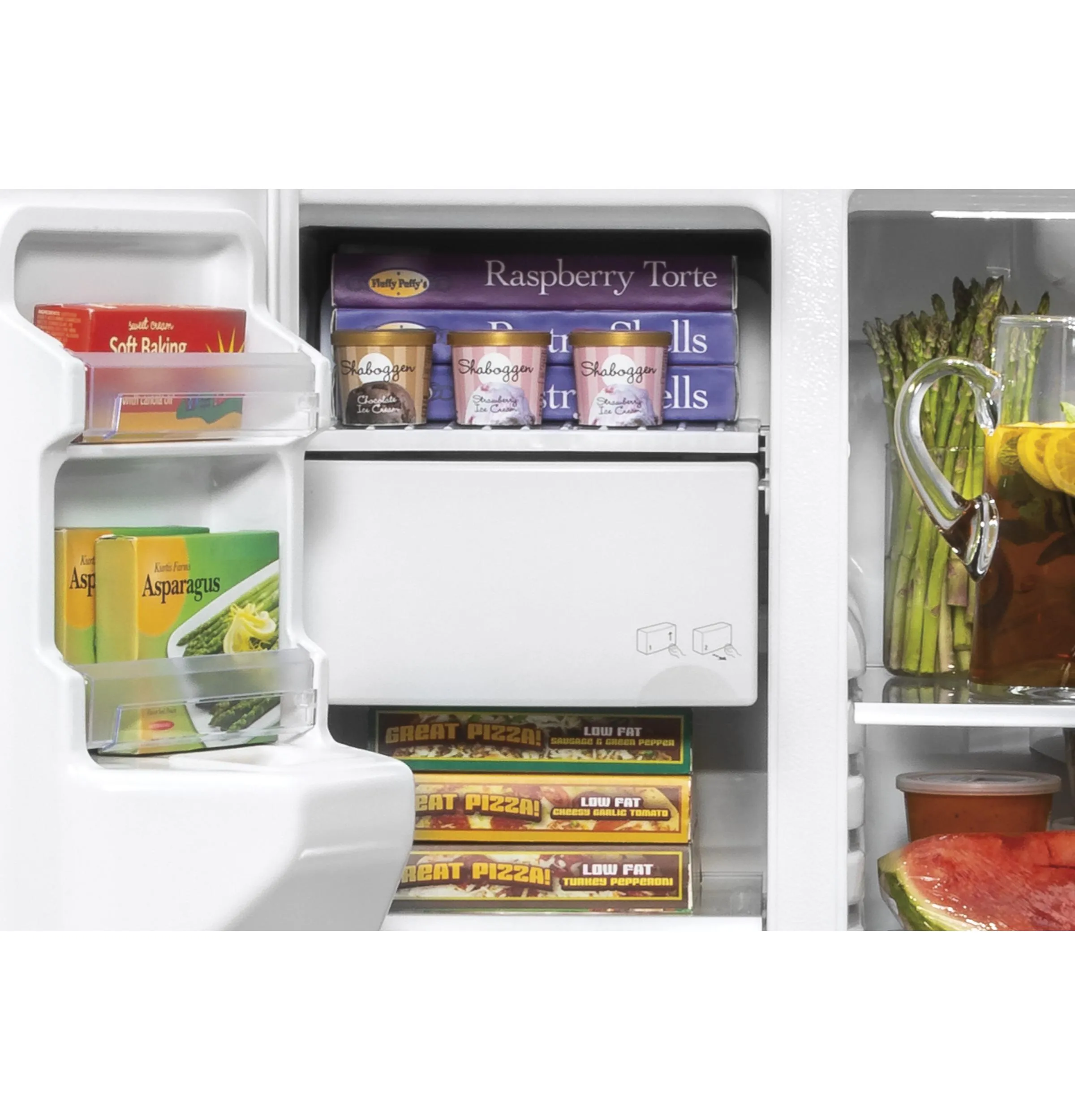 GSS25IYNFS GE® 25.1 Cu. Ft. Fingerprint Resistant Side-By-Side Refrigerator