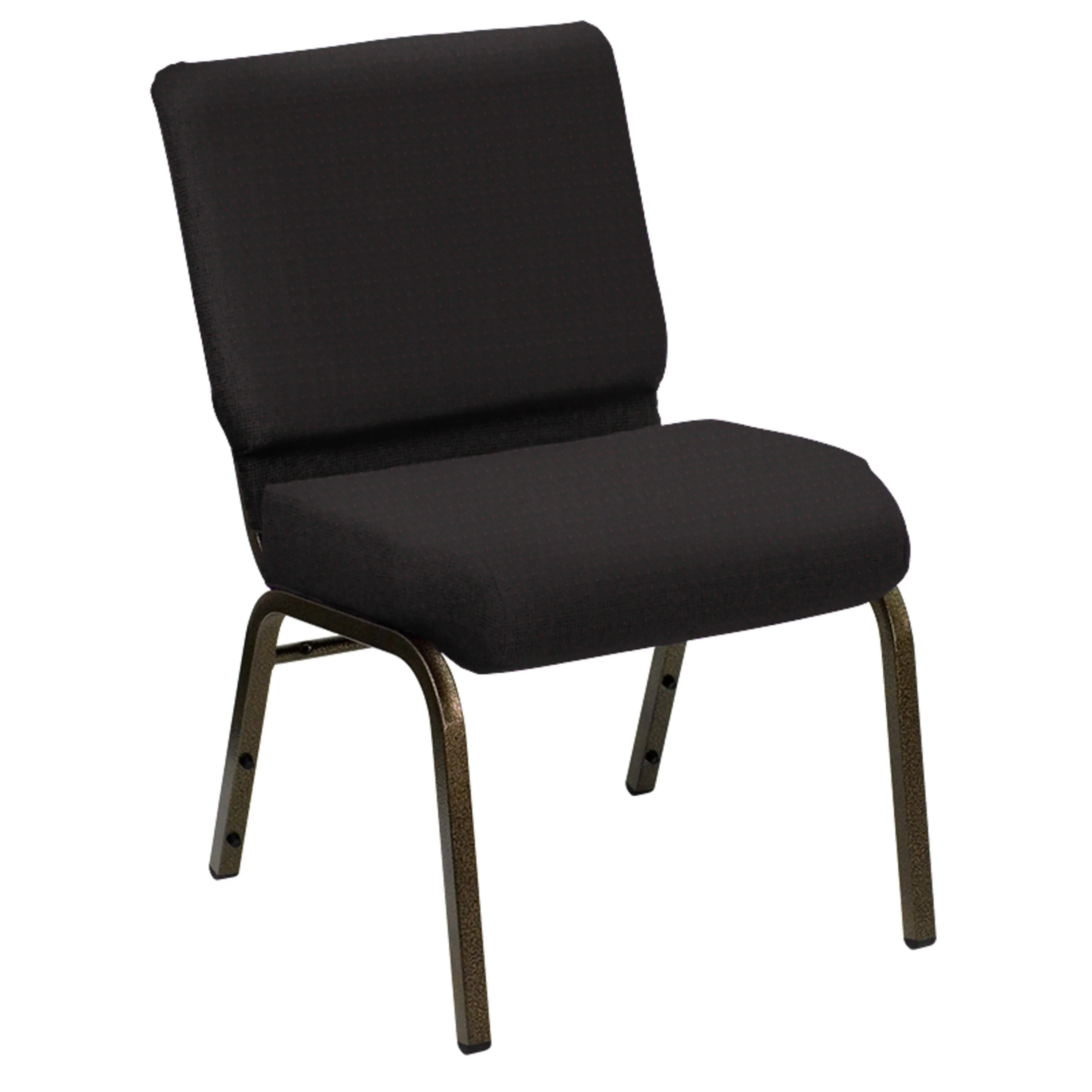 HERCULES Series 21''W Church Chair in Bedford Fabric - Gold Vein Frame