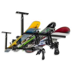 Hi-Port 2 | Ski & Snowboard Adjustable Ceiling Storage Rack | Single | Holds 75 lbs