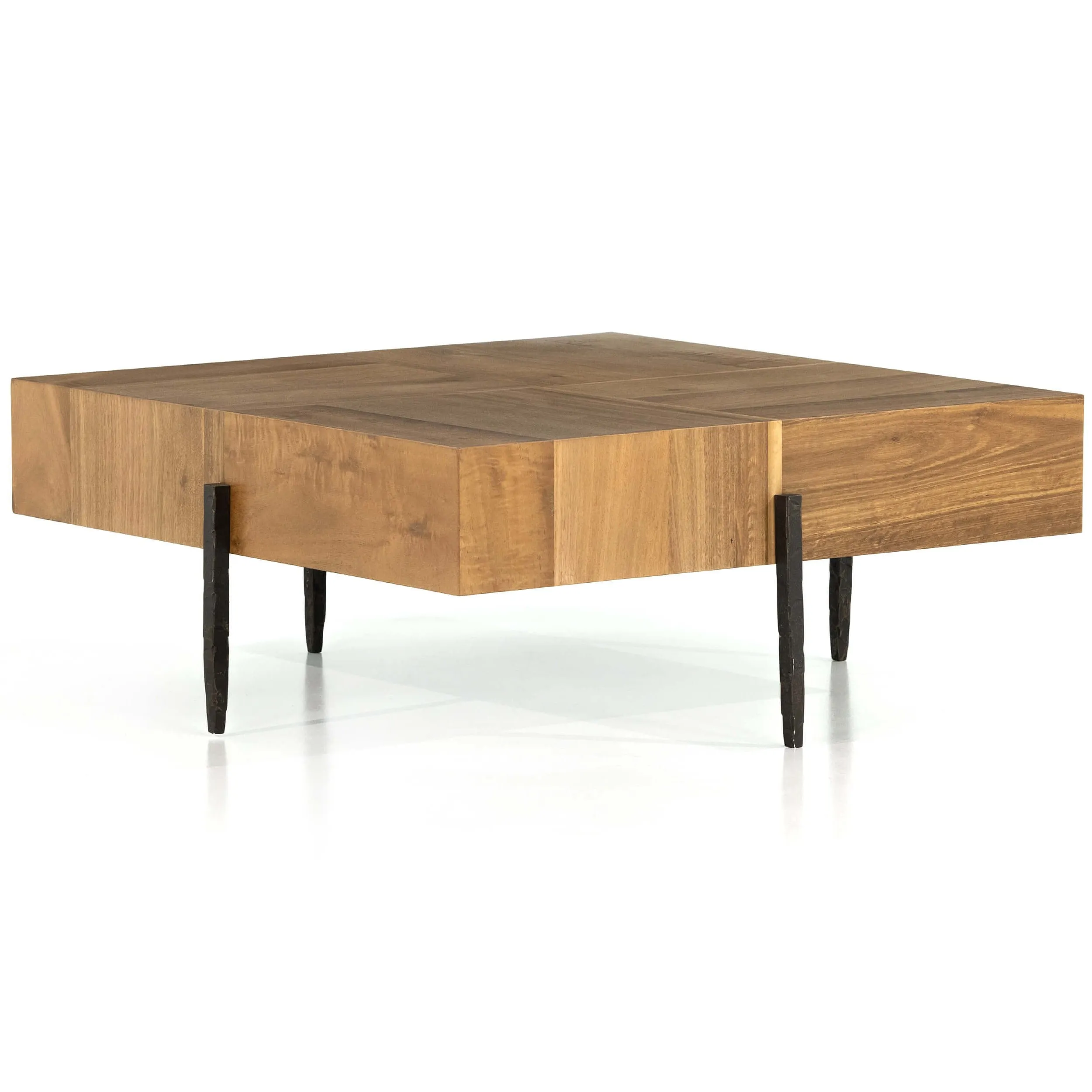 Indra Squared Coffee Table, Natural Yukas