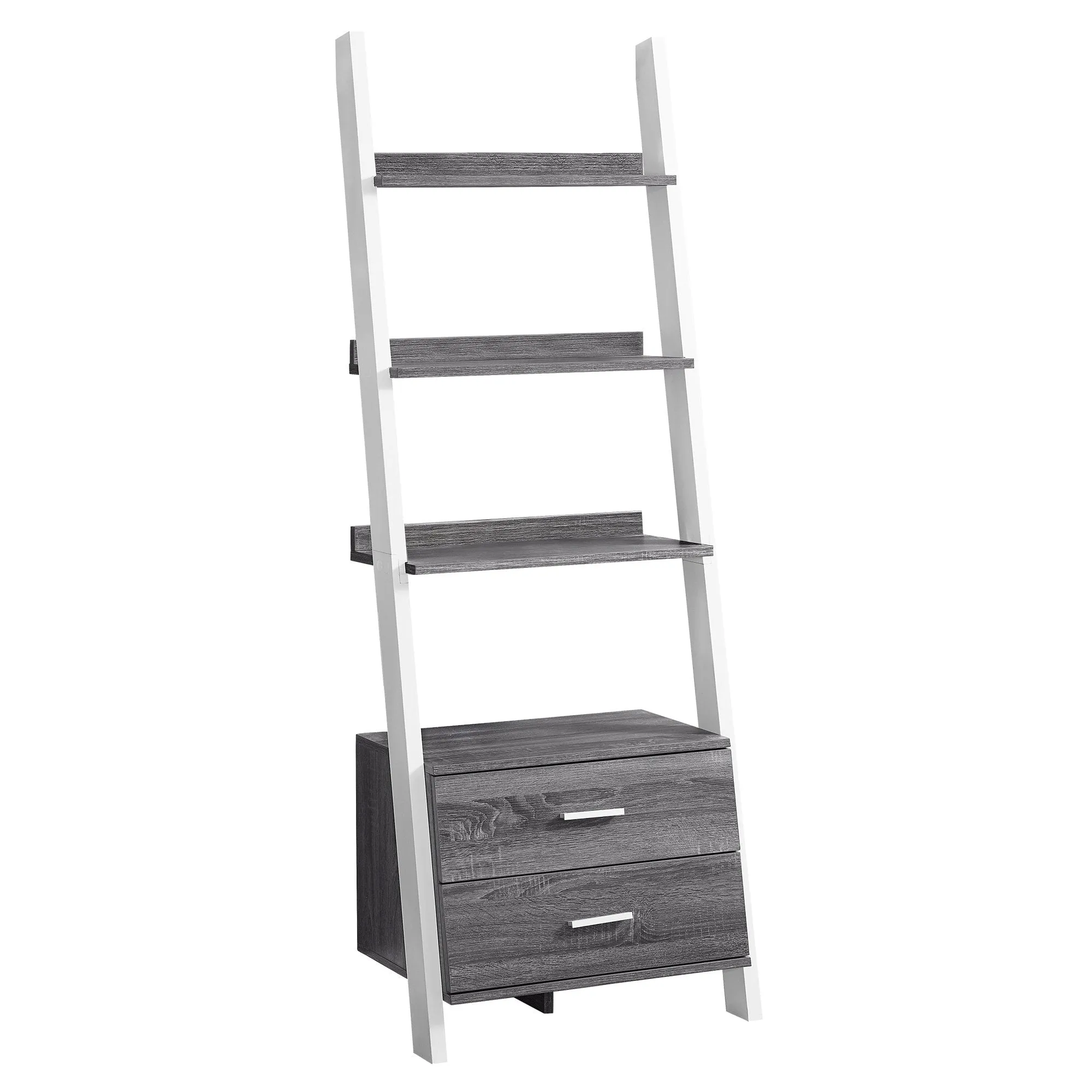 Ladder Bookcase With Two Drawers