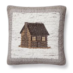 Log Cabin Decorative Throw Pillow