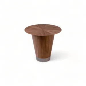 London Walnut Round Side Table