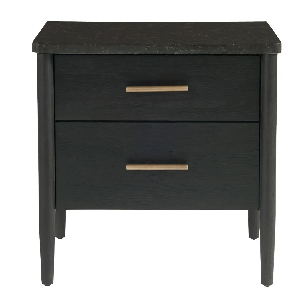 Lori Black Nightstand - Final Sale