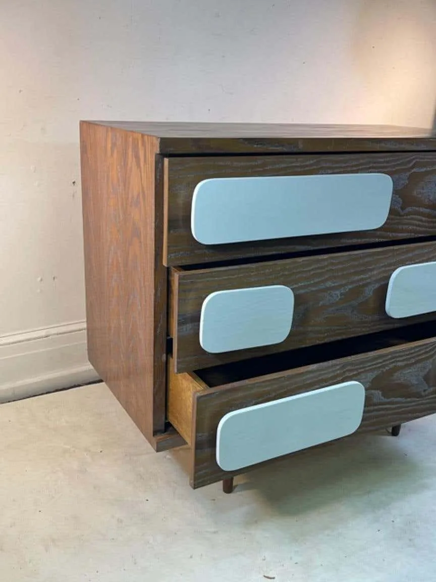 Modern Gio Ponti Style Nightstands or Chests of Drawers