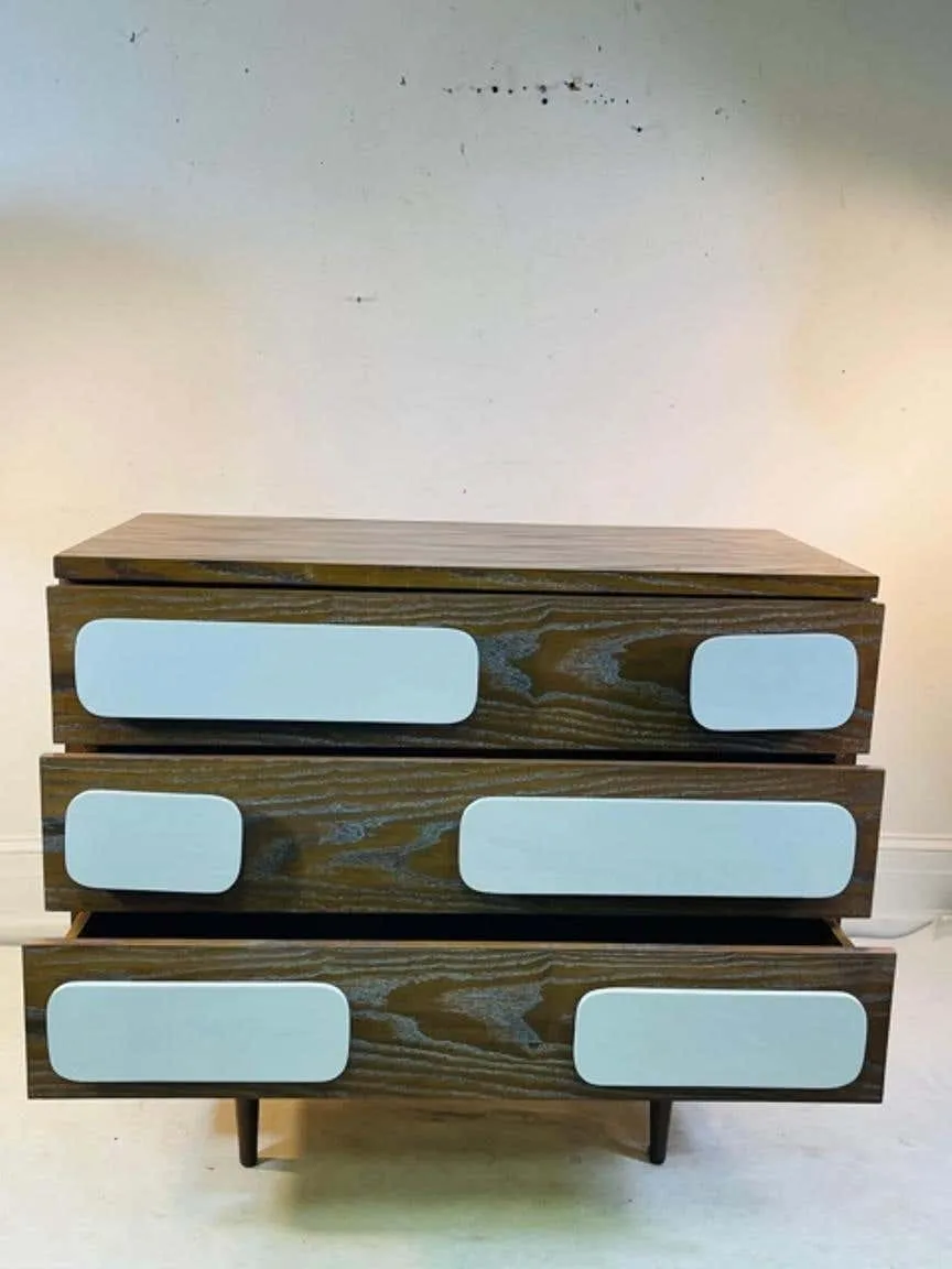 Modern Gio Ponti Style Nightstands or Chests of Drawers