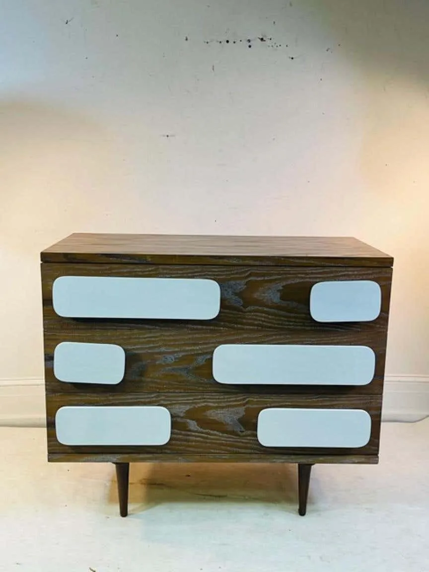 Modern Gio Ponti Style Nightstands or Chests of Drawers