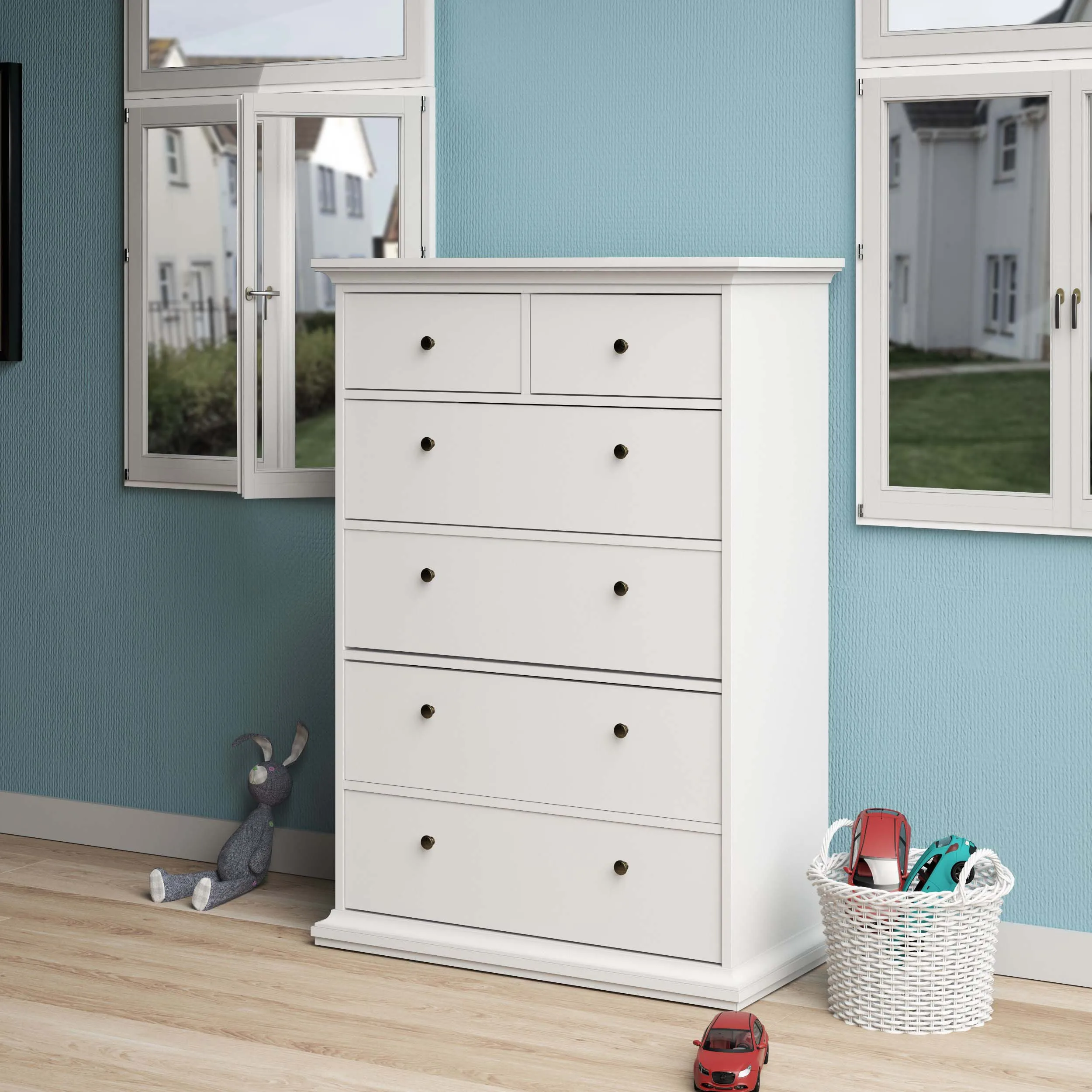 Paris 6 Drawer Chest