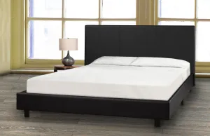 Queen Bed & Mattress Set - Black