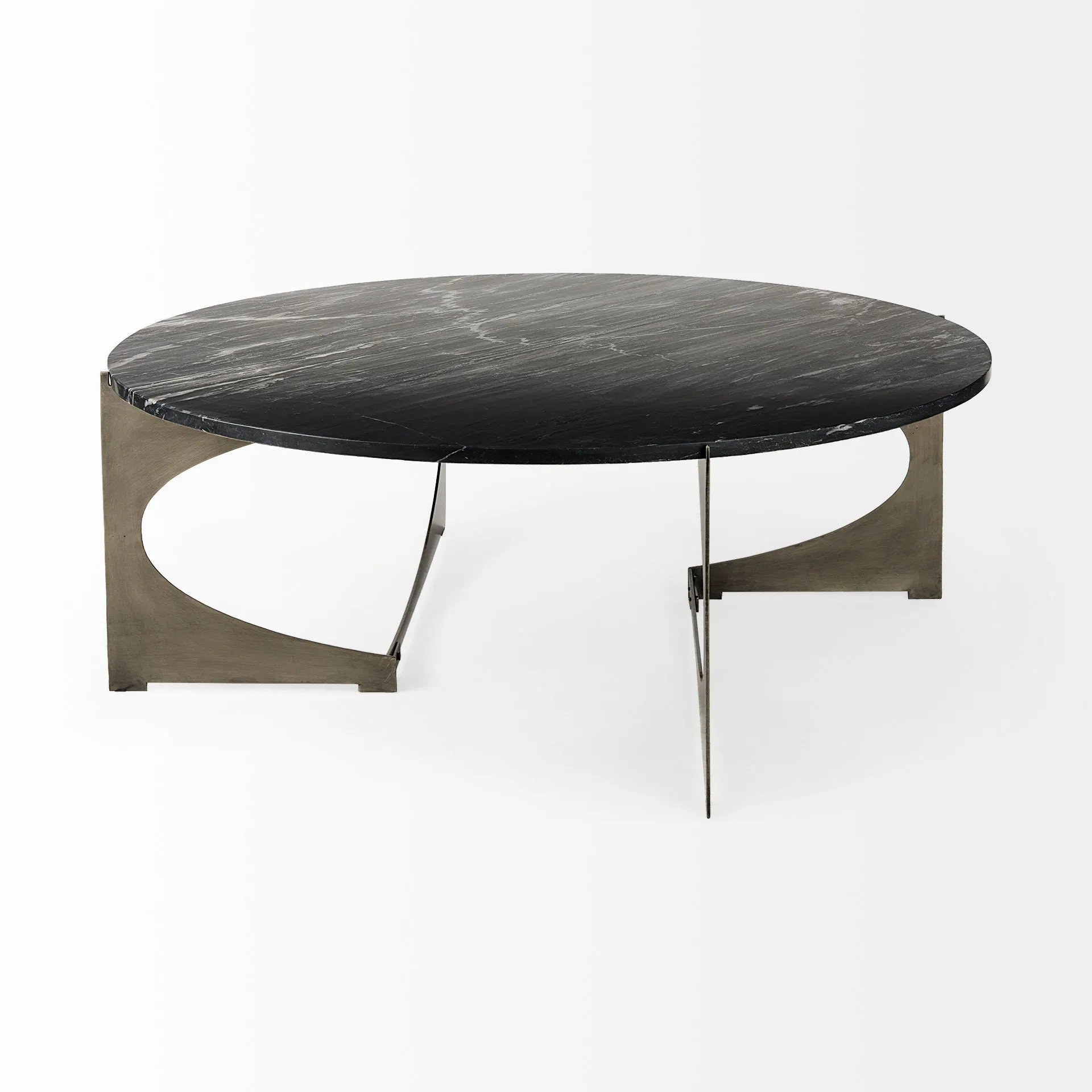 Reinhold Round Coffee Table | Black