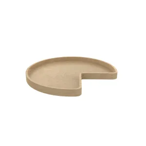 Rev-A-Shelf / LD-4BW-401-28SBS-1 / Banded Wood Full Kidney-Shaped Lazy Susan for Corner Base Cabinets w/Swivel bearing