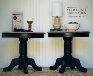 Round Black Accent Tables