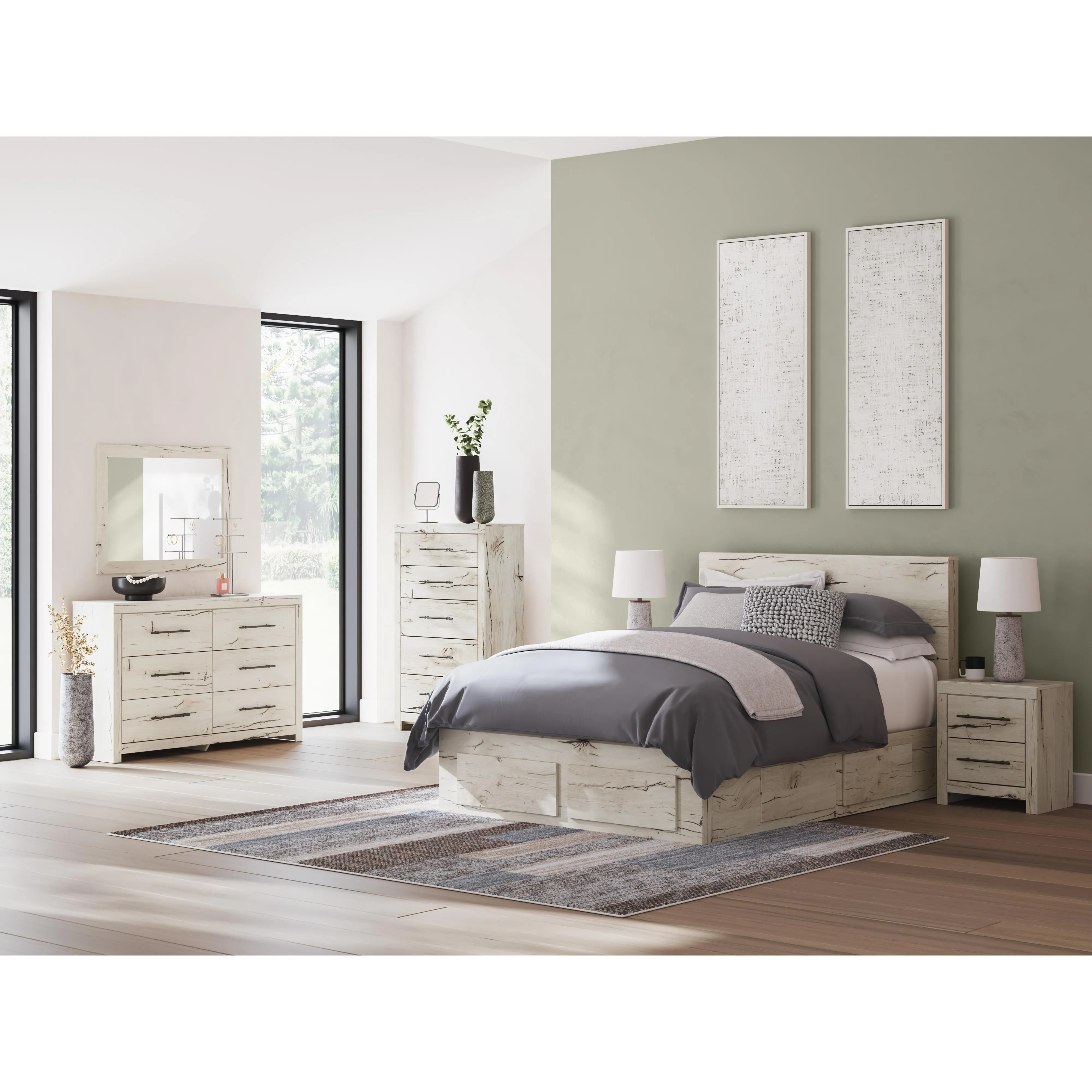 Signature Design by Ashley Lawroy Queen Panel Bed with Storage B2310-57/B2310-54S/B2310-60/B2310-60/B100-13