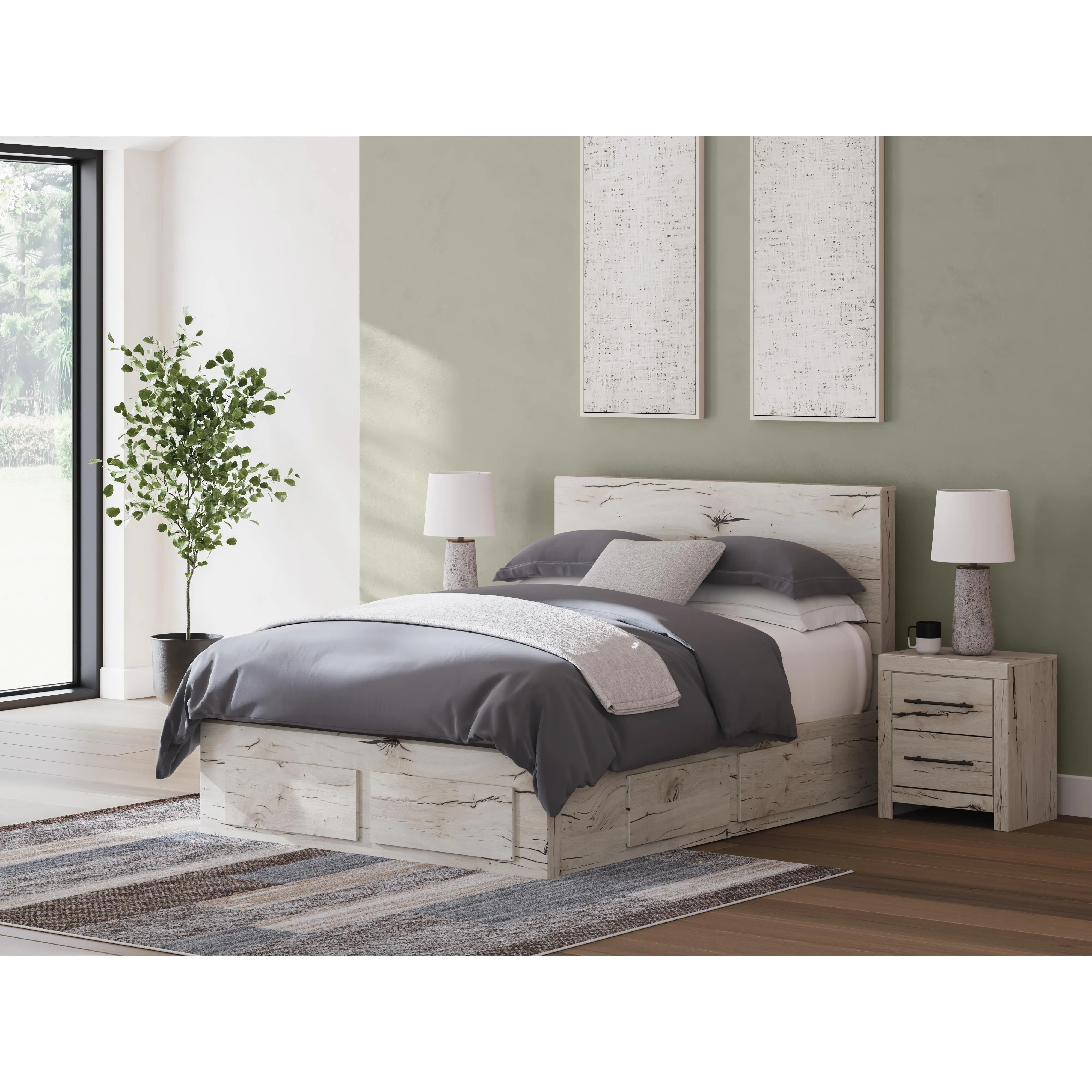 Signature Design by Ashley Lawroy Queen Panel Bed with Storage B2310-57/B2310-54S/B2310-60/B2310-60/B100-13