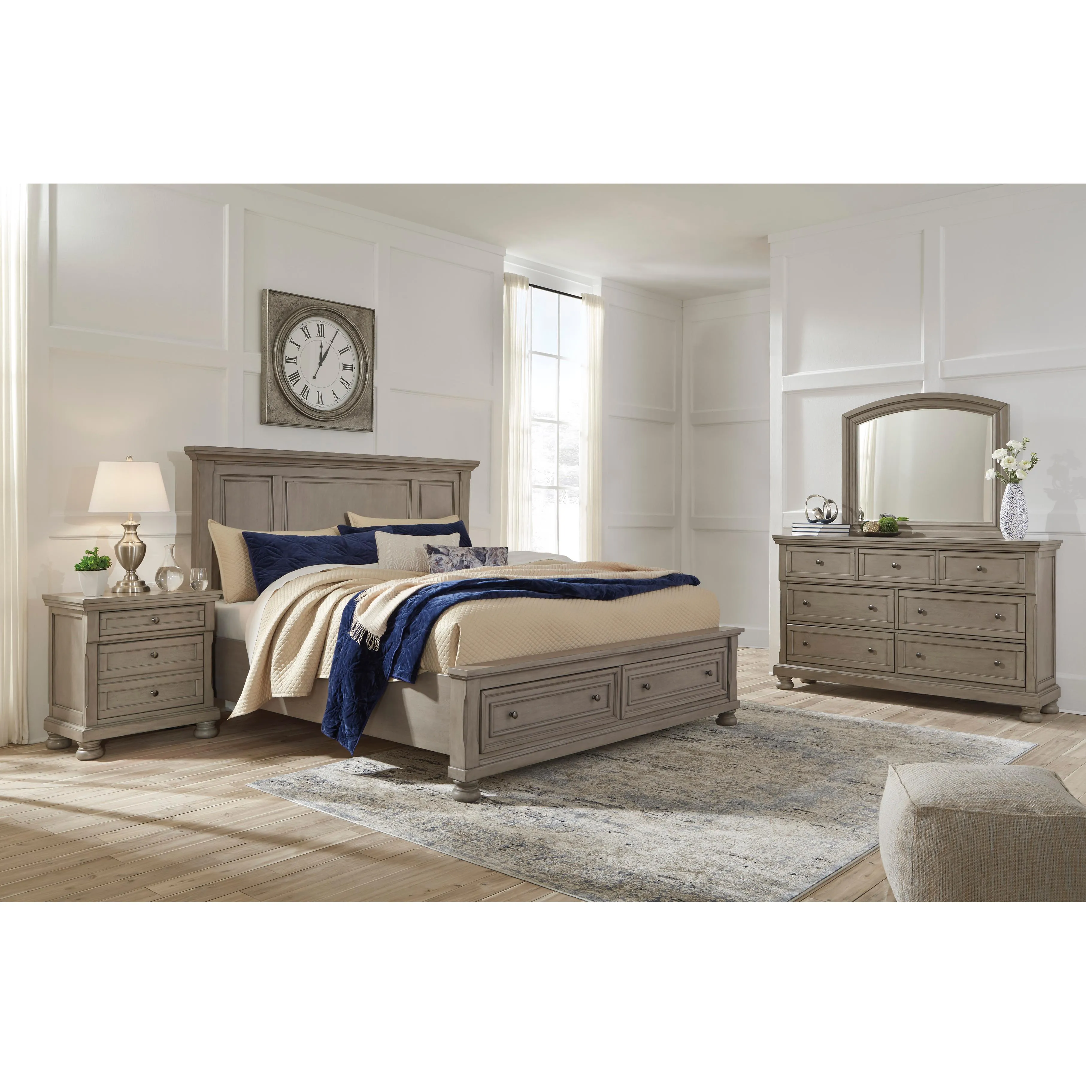 Signature Design by Ashley Lettner King Panel Bed with Storage B733-58/B733-76/B733-99